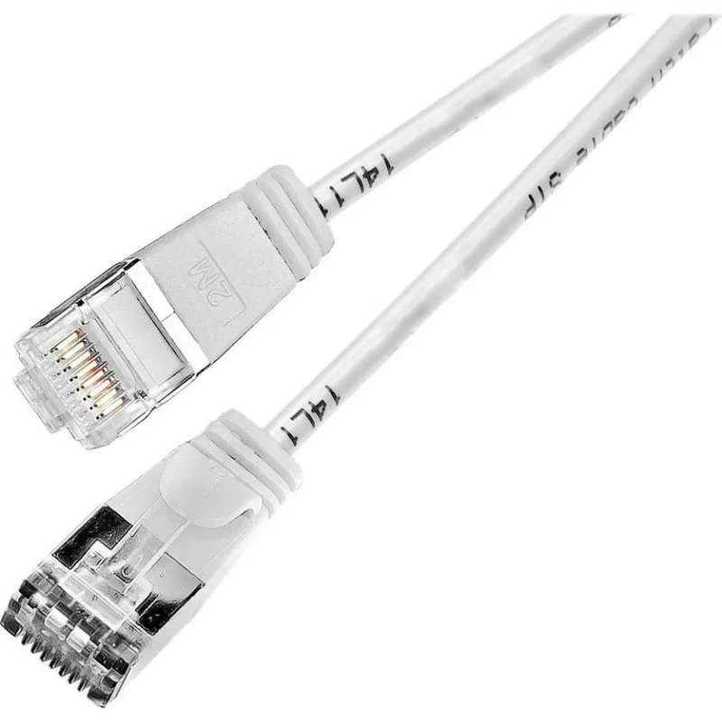 Wirewin Triotronik PKW-LIGHT-STP-K6 15.0 WS Cat6 S/FTP tinklo kabelis, RJ45 vyriškas į vyrišką, baltas, 15 m