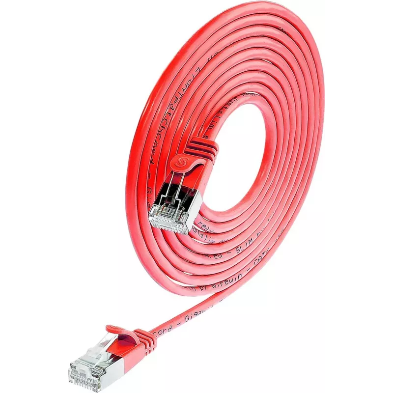 Wirewin Triotronik PKW-LIGHT-STP-K6 5.0 RT Cat6 F/FTP komutacinis kabelis RJ-45 vyriškas/vyriškas 5m juodas