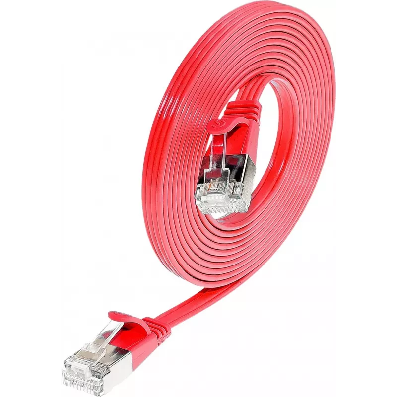 Wirewin Triotronik PKW-STP-SLIM-KAT6 0.5 RT Cat6 U/FTP plonas Ethernet tinklo kabelis, 0,5 m, juodas