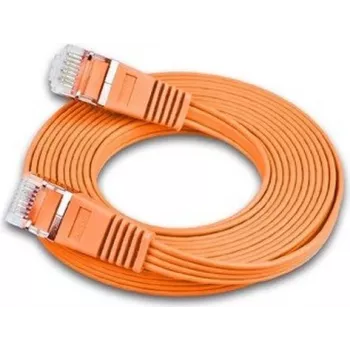 Wirewin Triotronik PKW-STP-SLIM-KAT6 3.0 OR – 3 m plonas Cat6 U/FTP tinklo pataisos kabelis, RJ45 vyriškas į vyrišką, oranžinis