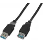 Wirewin USB 3.0 A-A vyriškas į moterišką prailginimo kabelis 1,8 m juodas USB 3.0 A-A MF 1.8 SW
