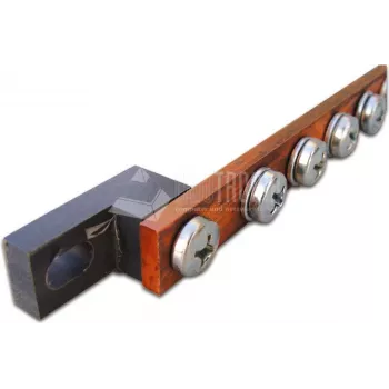 Wirewin ĮŽEMINIMO ŠYNA - 19 colių stovo tvirtinimo rinkinys, nerūdijantis plienas, 490 mm, juoda/ruda