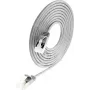 Wirewin plonas apvalus U/FTP Cat 6a tinklo kabelis, pilkas, 1,0 m, 10 Gbps, PoE, lankstus plonas dizainas ankštoms erdvėms (PKW-LIGHT-STP-K6A 1.0)