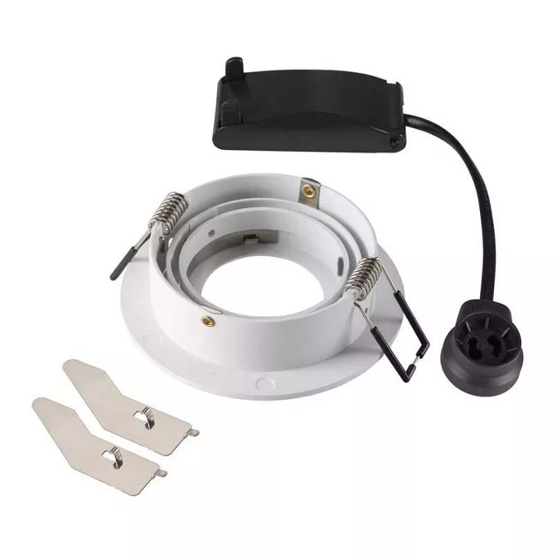 SLV NEW TRIA 75 Įleidžiamas prožektorius apvalus GU10 Max 10W baltas 75mm