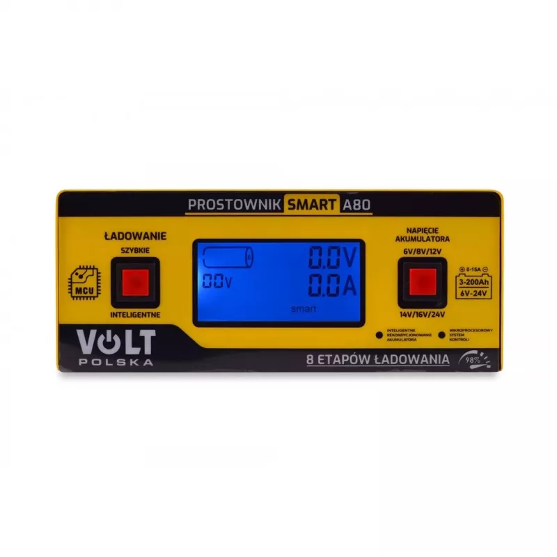 Smart Volt Rectifier Poland 6V/12V/24V 15A A80 išmanusis akumuliatoriaus įkroviklis