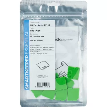 SmartKeeper Mini/Micro SD portų blokatorius, žalias, 10 vnt. (SLSART-0323)