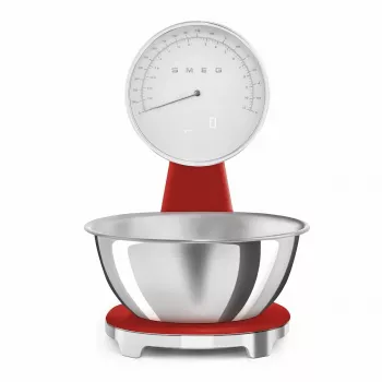 SMEG Analoginės ir Skaitmeninės Virtuvinės Svarstyklės Raudonos KSF01RDWW