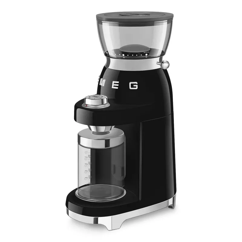 Smeg CGF03BLEU 50's Style Conical Burr Coffee Grinder - Juodas, 150W, 350g talpa