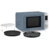 Smeg kombinuota mikrobangų krosnelė MOC02SBMEU, 9 funkcijų, 2100 W, Storm Blue Matt