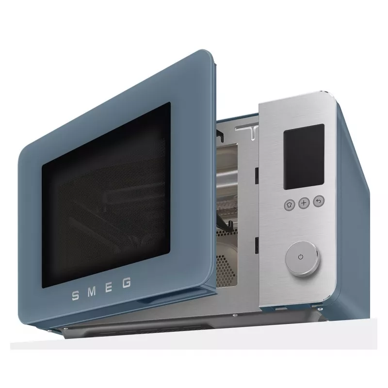 Smeg kombinuota mikrobangų krosnelė MOC02SBMEU, 9 funkcijų, 2100 W, Storm Blue Matt