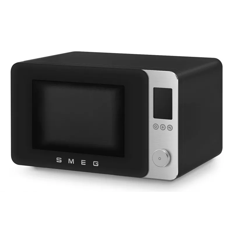 Smeg MOC02BLMEU Kombinuota mikrobangų krosnelė, 9 funkcijos, 2100 W, matinė juoda