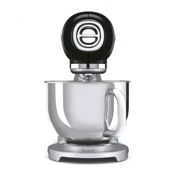 Smeg SMF04BLEU 50's Style Stand Mixer, 800 W, 4.8 L, juoda