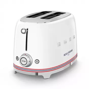 Smeg Skrudintuvas TSF01IDFEU, 2 griežinėliai, Baltas, Ines de la Fressange