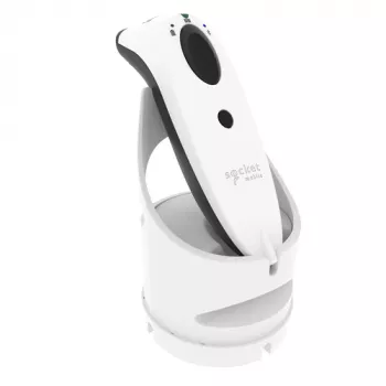 Socket Mobile SocketScan S720 nešiojamasis brūkšninių kodų skaitytuvas 1D 2D belaidis Bluetooth baltas su įkrovimo stotele