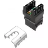 SOLARIX Cat.6 UTP RJ45 įrankio nereikalaujantis keystone lizdas, juodas