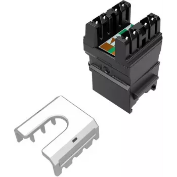 SOLARIX Cat.6 UTP RJ45 įrankio nereikalaujantis keystone lizdas, juodas