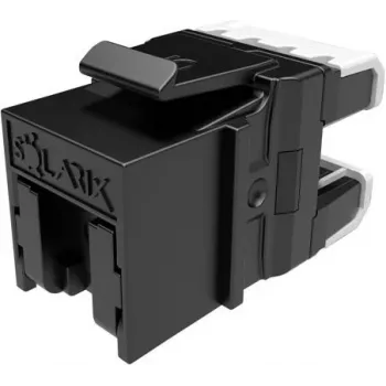 SOLARIX Cat.6 UTP RJ45 įrankio nereikalaujantis keystone lizdas, juodas