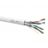 SOLARIX SXKD-6A-FFTP-LSOH Cat.6A F/FTP montavimo kabelis, LSOH, Dca-s2,d2,a1, 500m medinė ritė, pilka