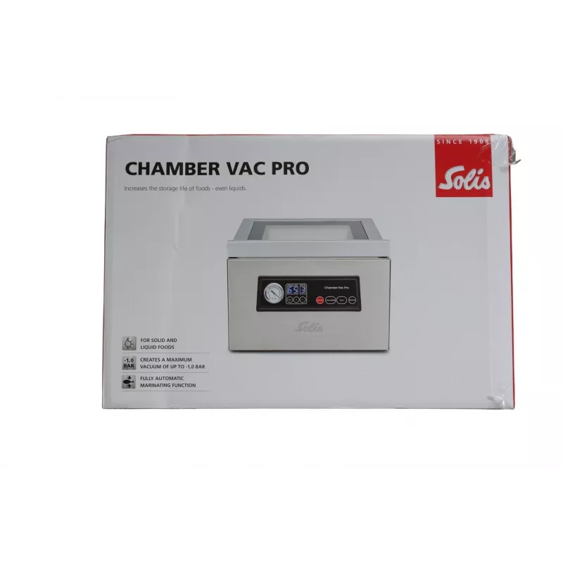 Solis Chamber Vac Pro nerūdijančio plieno vakuuminis kamero sandariklis 950 mbar 250 W
