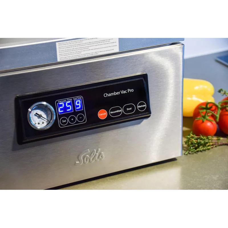 Solis Chamber Vac Pro nerūdijančio plieno vakuuminis kamero sandariklis 950 mbar 250 W
