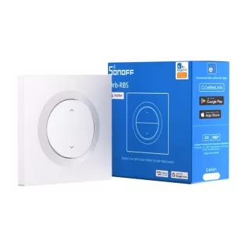 SONOFF MINI-RBS-E Matter išmanusis sieninis jungiklis žaliuzėms, Wi-Fi 2.4GHz, AC 100-240V, 3A