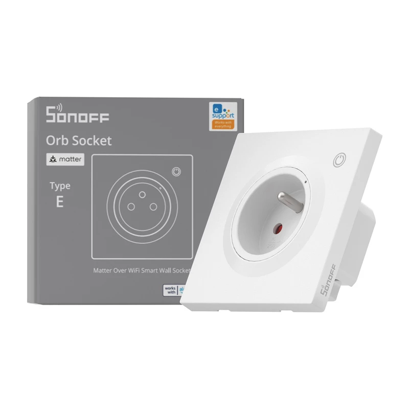 Sonoff WS01TPE-E WiFi išmanusis sieninis kištukinis lizdas (E tipo)