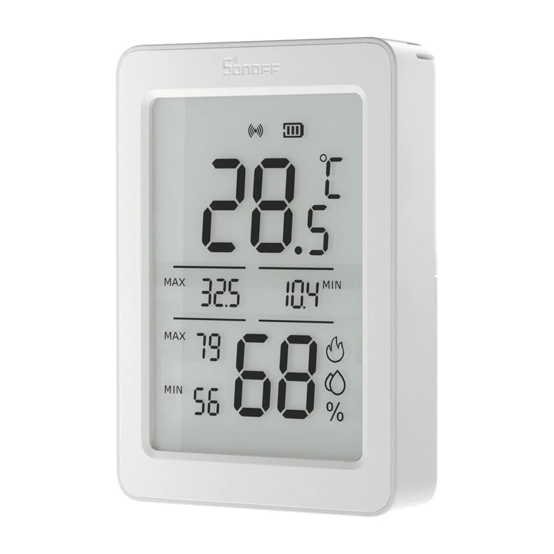 SONOFF ZigBee SNZB-02DR2 temperatūros ir drėgmės jutiklis, 2 vnt. pakuotė