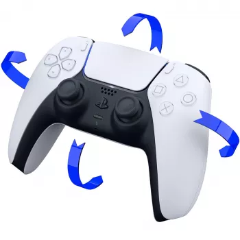 Sony CFI-ZCT1W/W DualSense belaidis valdiklis – baltas – haptinis grįžtamasis ryšys ir adaptyvūs gaidukai, skirti PS5, PC, mobiliesiems