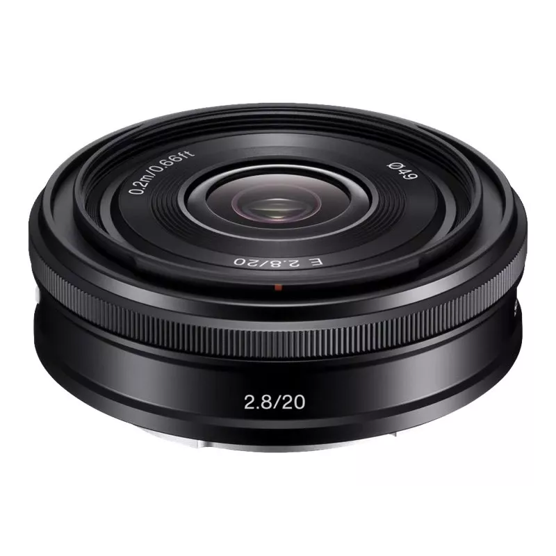 Sony SEL20F28B.SYX E-Mount 20mm f/2.8 pirminis objektyvas (juodas)