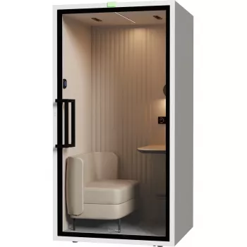 SOUNDBOX INC ARTPod+ SM garso izoliacijos kabina vienam asmeniui, balta