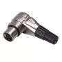 Soundsation GO-LINK SXLR034F-B 3 kontaktų XLR lizdo kabelio jungtis, litavimo gnybtais, juoda, 25 vnt. pakuotė