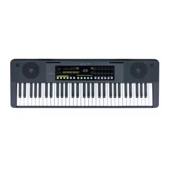Soundsation JUKEY 610 - 61 klavišų nešiojama klaviatūra su 300 garsų, 300 ritmų, USB-MIDI, LCD ekranu ir maitinimo adapteriu