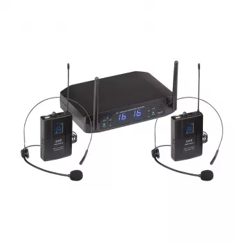Soundsation WF-U216PP dviejų kanalų UHF belaidė mikrofono sistema 520-550MHz