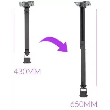 Spacetronik SPA-P01B Universal Projector Mount 2-in-1 Ceiling/Wall, 15 kg, Steel, Black