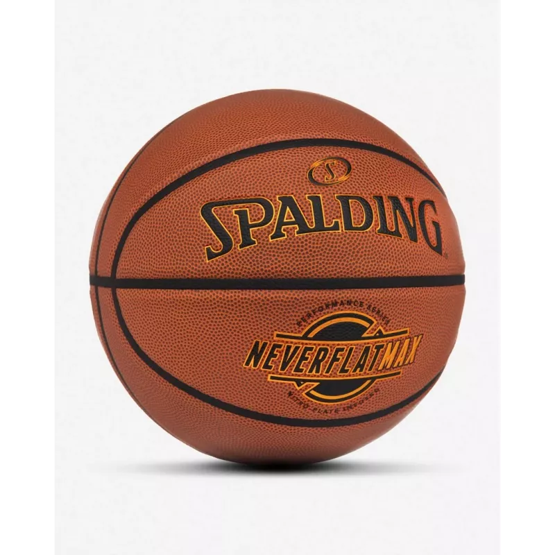 Spalding Neverflat Max krepšinio kamuolys patalpoms ir laukui, ruda, 7 dydis