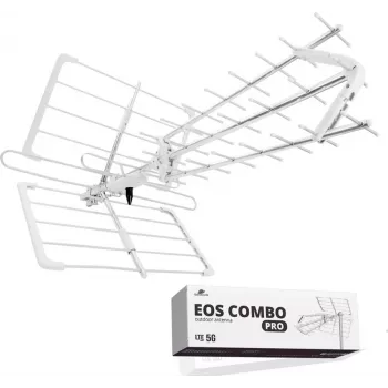 SPARKLE DVB-T2 Spacetronik EOS PRO Combo UHF+VHF LTE 5G kryptinė antena (balta)