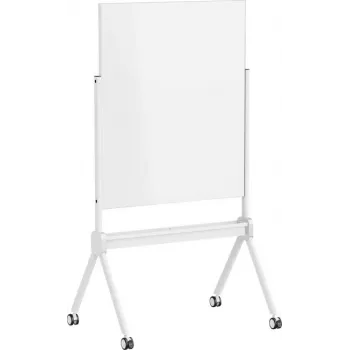 SpeaKa Professional Stiklinė magnetinė lenta SP-MMW-001 904 x 1103 mm balta su dėklu ir magnetais ant ratukų stovo SP-13324624