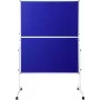 SpeaKa Professional moderavimo lenta SP-PB-B01 mėlynas filcas 1250 x 1850 mm sulankstoma su ratukais dvipusė SP-12058196