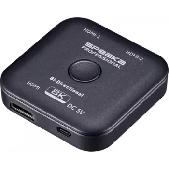 SpeaKa Professional SP-11990132 dvikryptis 2 portų HDMI perjungiklis 8K 60Hz HDMI 2.1 48Gbps