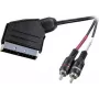 SpeaKa Professional SP-7870676 garso kabelis 2 m SCART į 2 x RCA juodas