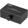 SpeaKa Professional SP-AS-500 4 portų Cinch audio perjungiklis dvikryptis metalinis korpusas