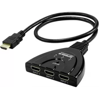 SpeaKa Professional SP-HDSW-200 3 prievadų HDMI perjungiklis 8K UHD 7680x4320 taškų