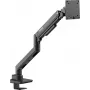 SpeaKa Professional SP-MM-970 Vieno monitoriaus laikiklis ant stalo 17-49 colių ekranams, dujų spyruoklės aukščio reguliavimas, pakreipimas, pasukimas, sukimas, VESA 75/100, juodas SP-12355456