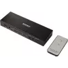 SpeaKa Professional SP-SWAP-500 2 prievadų HDMI KVM matricos perjungiklis su garsu, 4K UHD, USB 2.0 šakotuvu, metalinis, juodas SP-13904372