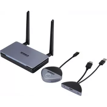 SpeaKa Professional SP-TR-500 USB-C belaidis HDMI prailgintuvas, 30 m, 5 GHz/2,4 GHz, Full HD 1080p, saugus perdavimas (SP-13382652)
