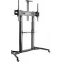 SPEAKA PROFESSIONAL SP-TVC-600 TV vežimėlis 60 inch-100 inch ekranams, reguliuojamo aukščio, 100 kg apkrova, fiksuojami ratukai, juodas SP-10446752