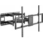 SpeaKa Professional SP-TVM-1300 TV sieninis laikiklis 60-120 colių televizoriams, pakreipiamas ir pasukamas, 120 kg apkrova, juodas