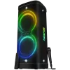 Garsiakalbis Party Box SVEN PS-1250, juodas (300W, TWS, IPx4, Bluetooth, FM, USB, microSD, LED ekranas, 13500mAh)