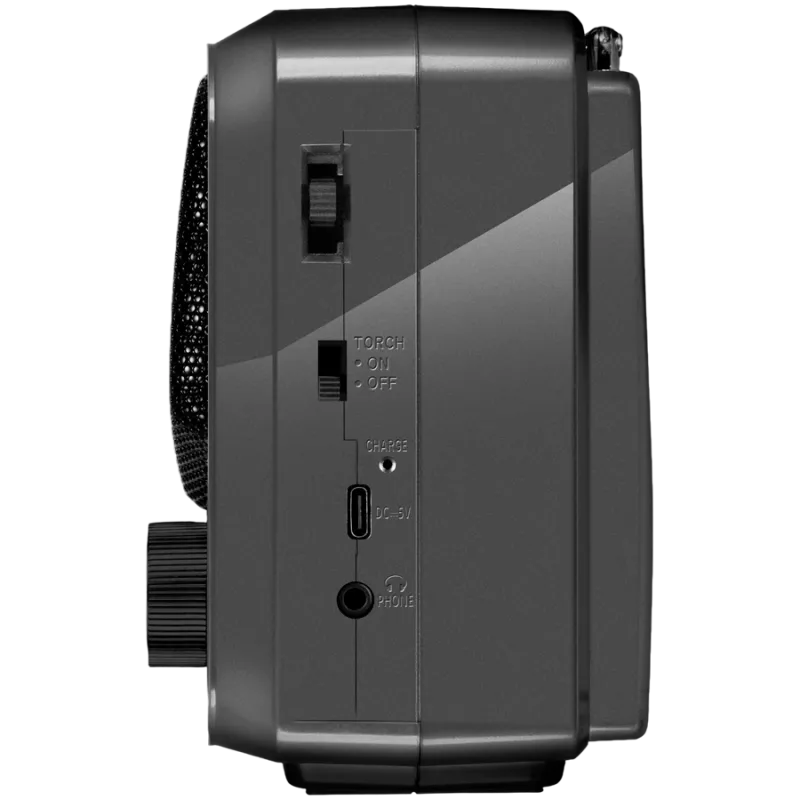 Garsiakalbis SVEN SRP-150, pilkas (3W, Bluetooth, FM/AM/SW, USB, microSD, žibintuvėlis, baterija)