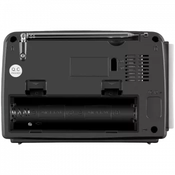 Garsiakalbis SVEN SRP-150, pilkas (3W, Bluetooth, FM/AM/SW, USB, microSD, žibintuvėlis, baterija)